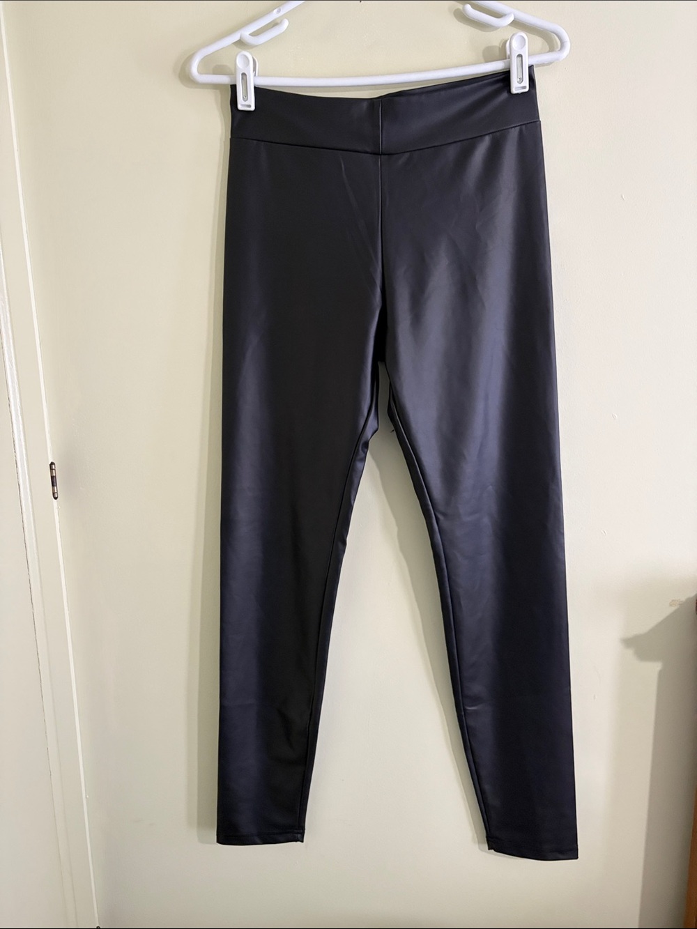 Black Faux Leather Leggings